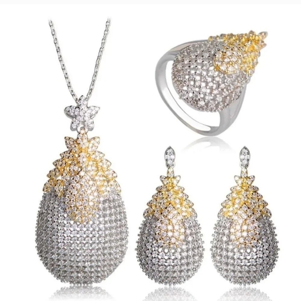 Luxury Rhinestones Jewelry Set
